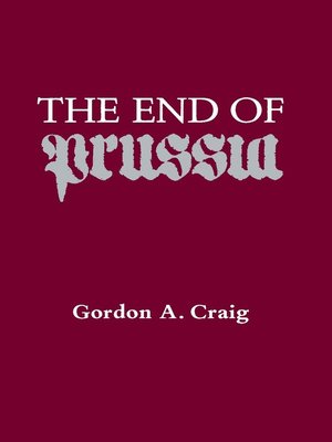 cover image of The End of Prussia